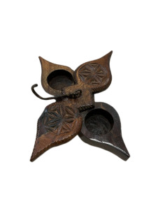 Original teak spice box Tikka | import India - 1 2