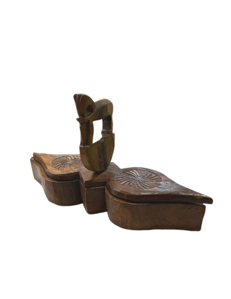 Původní teakový box na koření Tikka | dovoz Indie