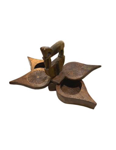 Původní teakový box na koření Tikka | dovoz Indie