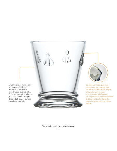Bee glass, clear | LA ROCHERE - 5