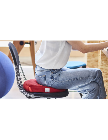 Balanční sedák PIL&PED s látkovým potahem LEIV Ruby ø36cm | VLUV