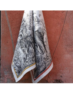 copy of Linen towel Barnum elephants | TESSITURA TOSCANA TELERIE - 1 2