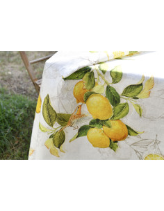 Lněný běhoun s potiskem Limoncello, 45x170 | TESSITURA... 2