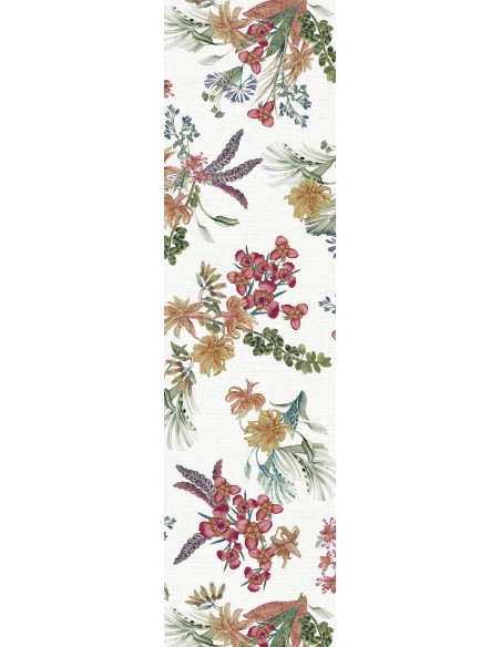 Lněný běhoun s potiskem Eradea, 45x170 | TESSITURA TOSCANA TELERIE