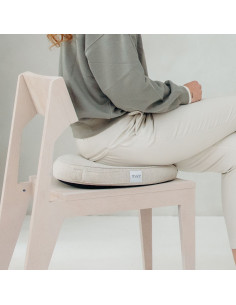 Balanční sedák PIL&PED s látkovým potahem STOV Greige ø36cm | VLUV - 1 2