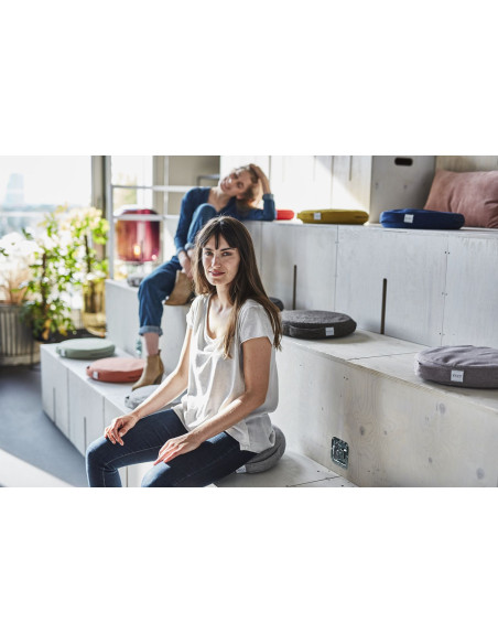 Balanční sedák PIL&PED s látkovým potahem STOV Concrete ø36cm | VLUV