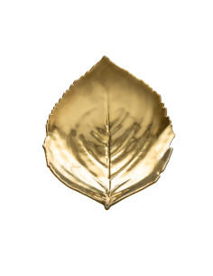 Zlatý servírovací talířek Riviera Or ve tvaru listu |...