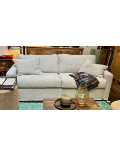 Rozkládací pohovka Bidart, 4místná se světlým snímatelným...