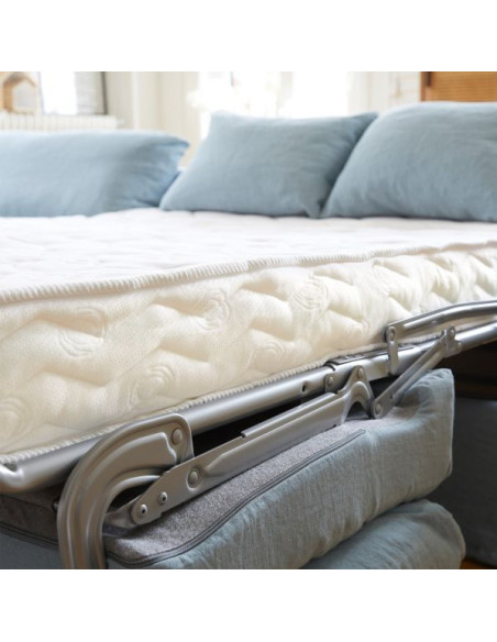 Rozkládací pohovka Bidart, 4místná se světlým snímatelným potahem, 2.kat | HOME SPIRIT