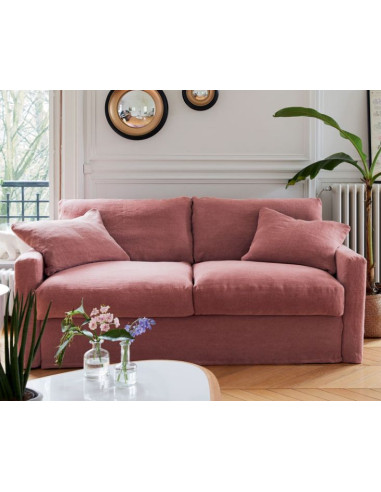 Rozkládací pohovka Bidart, 4místná se světlým...