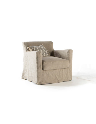 Křeslo Bandol se světlým, snímatelným potahem...