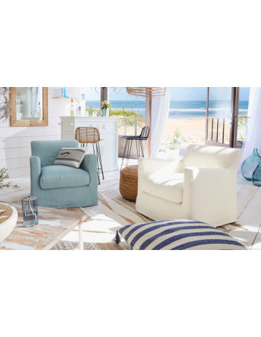 Křeslo Bandol se světlým, snímatelným potahem...