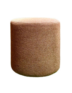 Čalouněný puf Rondo ø42 s potahem 2.kat v barvě karamelu...