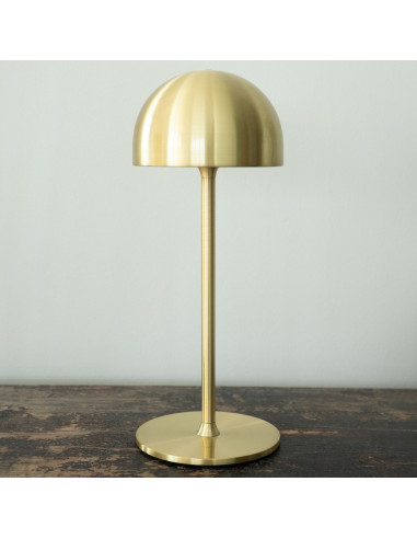 Dobíjecí stolní LED lampa Tim zlatá, indoor/...