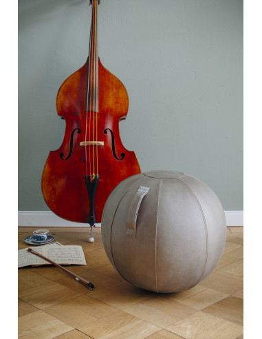 Sedací / jóga míč s potahem umělé kůže VEEL...