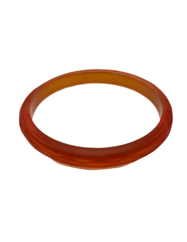 Náramek v oranžové barvě s perleťovým leskem,...