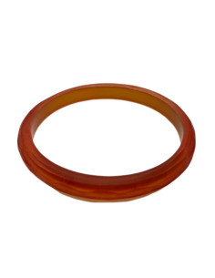 Náramek v oranžové barvě s perleťovým leskem, pevný |...