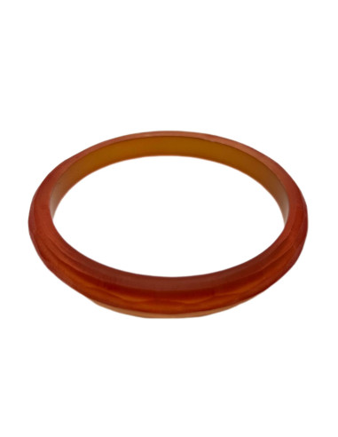 Náramek v oranžové barvě s perleťovým leskem,...