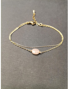 Řetízkový náramek zlatý se slunečním kamenem | PIOU PIOU