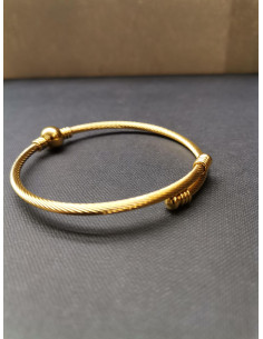 Náramek s kuličkou ve zlaté barvě | PIOU PIOU - 1 2