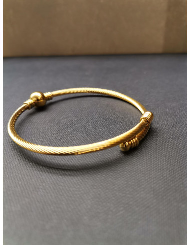 Náramek s kuličkou ve zlaté barvě | PIOU PIOU - 2
