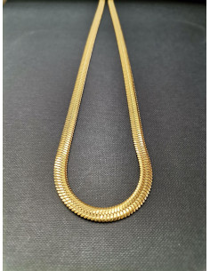 Dlouhý plochý náhrdelník ve zlaté barvě | PIOU PIOU - 1