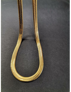 Dlouhý plochý náhrdelník ve zlaté barvě | PIOU PIOU - 1 2