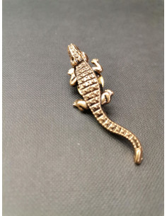 Brož - zdobený zlatý krokodýl | PIOU PIOU 2