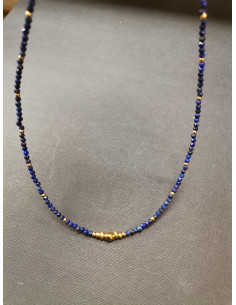 Náhrdelník z modrých korálků Lapis lazuli PIOU PIOU 2