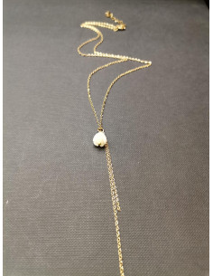 Řetízkový náhrdelník s perleťovým kvítkem | PIOU PIOU