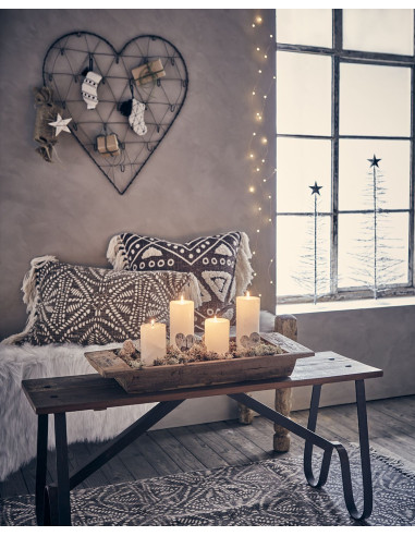 Colored candle Cote Nord 7 x 15cm, ivory | AFFARI - 4