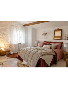 Pléd / přehoz přes postel Tana Tabac 140x200 | VIVARAISE 2