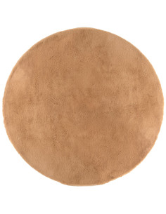 Carpet Eddy Camel with long pile, brown ø120 | VIVARAISE - 2