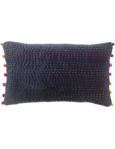 Gastounet Cobalt velvet pillowcase 30x50 | VIVARAISE - 1