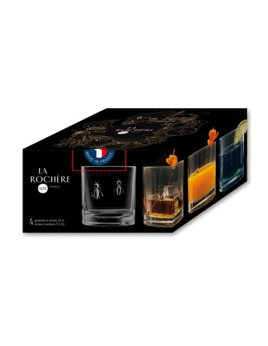 Sada 4 sklenic na whisky s motivem Včela | LA...