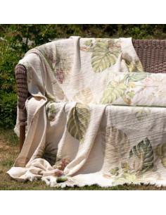 Bavlněný pléd s potiskem Parrot 135x170 | TESSITURA...