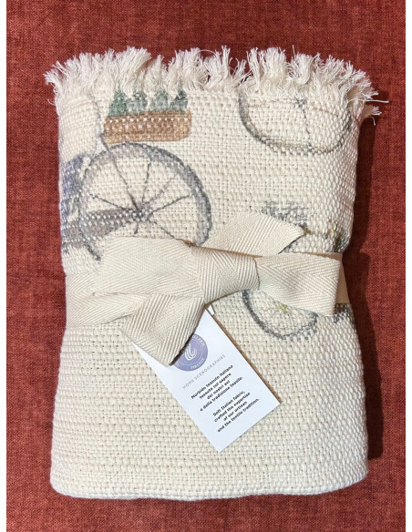 Bavlněný pléd s potiskem Bikers 135x170 | TESSITURA TOSCANA TELERIE