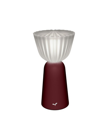 Dobíjecí přenosná LED lampa SWIING outdoor/indoor | FERMOB black cherry