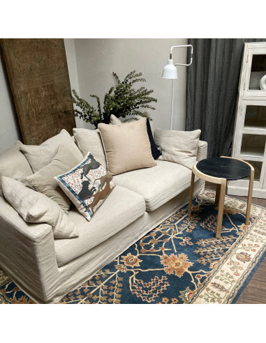 Lněná pohovka Biarritz v barvě natural, š....