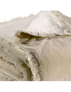 Fara Lin velvet bedspread 135x200 | VIVARAISE - 1 2