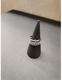 Prsten s krajkou ve stříbrné barvě | PIOU PIOU 2