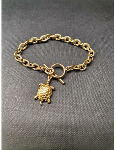 Řetízkový náramek s ověsem želvy | PIOU PIOU