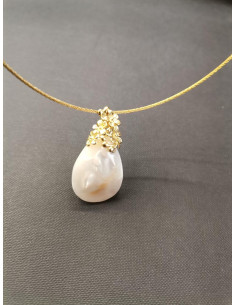 Řetízkový náhrdelník s perleťovým ověsem | PIOU PIOU 2