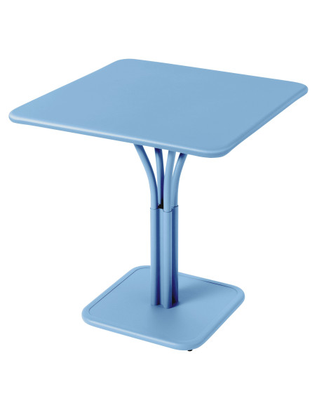 Kovový zahradní stůl Luxembourg 71x71 | FERMOB maia blue