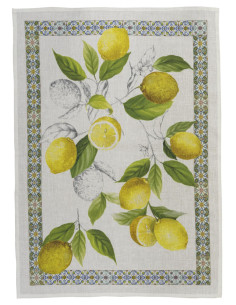 Lněná utěrka Cetara Giallo | TESSITURA TOSCANA TELERIE-1