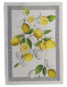 Lněná utěrka Cetara Blu | TESSITURA TOSCANA TELERIE