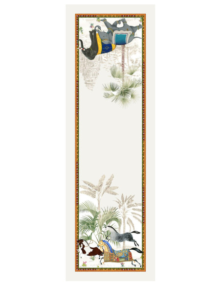 Lněný běhoun s potiskem Barnum, 50x170 | TESSITURA TOSCANA TELERIE