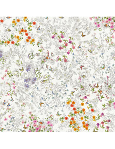 Tablecloth with print Gravure, 170x170 | TESSITURA TOSCANA TELERIE - 2