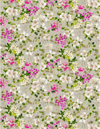 Cotton tablecloth with Biscondola print, 160x230 | TESSITURA TOSCANA TELERIE - 2