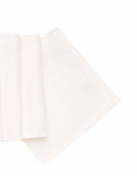 Lněný ubrousek Tiziano 42x42cm, smetanový | TESSITURA TOSCANA TELERIE